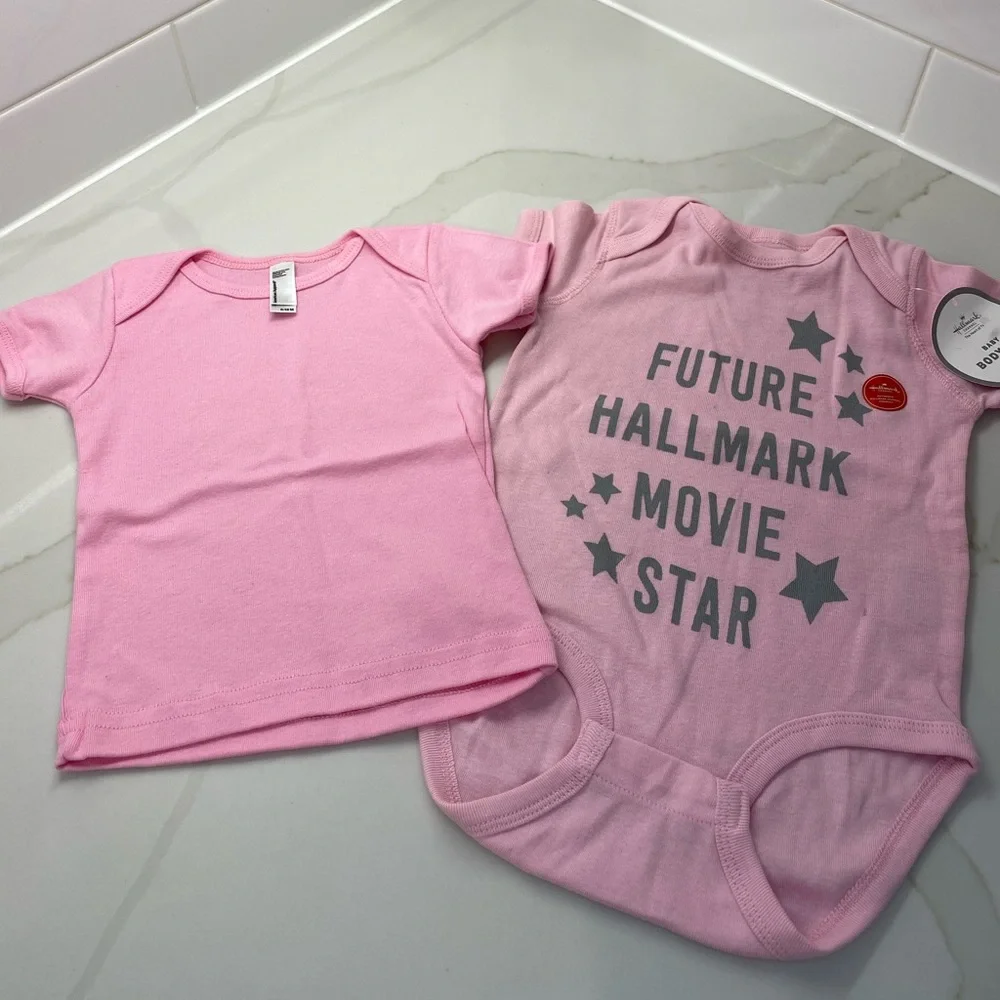 HALLMARK/AMERICAN APPAREL COTTON ONESIE/TEE SET NEW